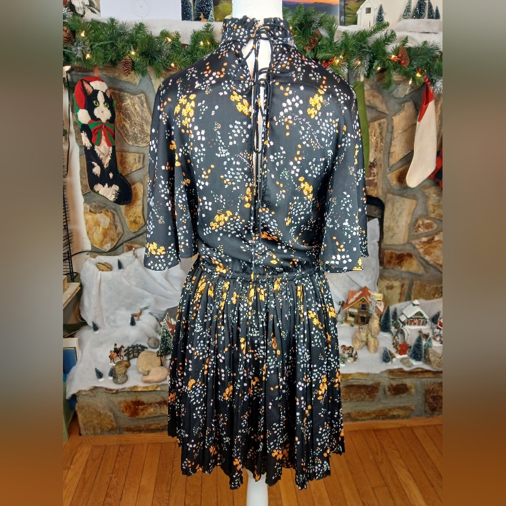 Zadig & Voltaire Roza Spark Flower Autumn Winter 2021 2022 Mini Dress Noir Small - Picture 13 of 15